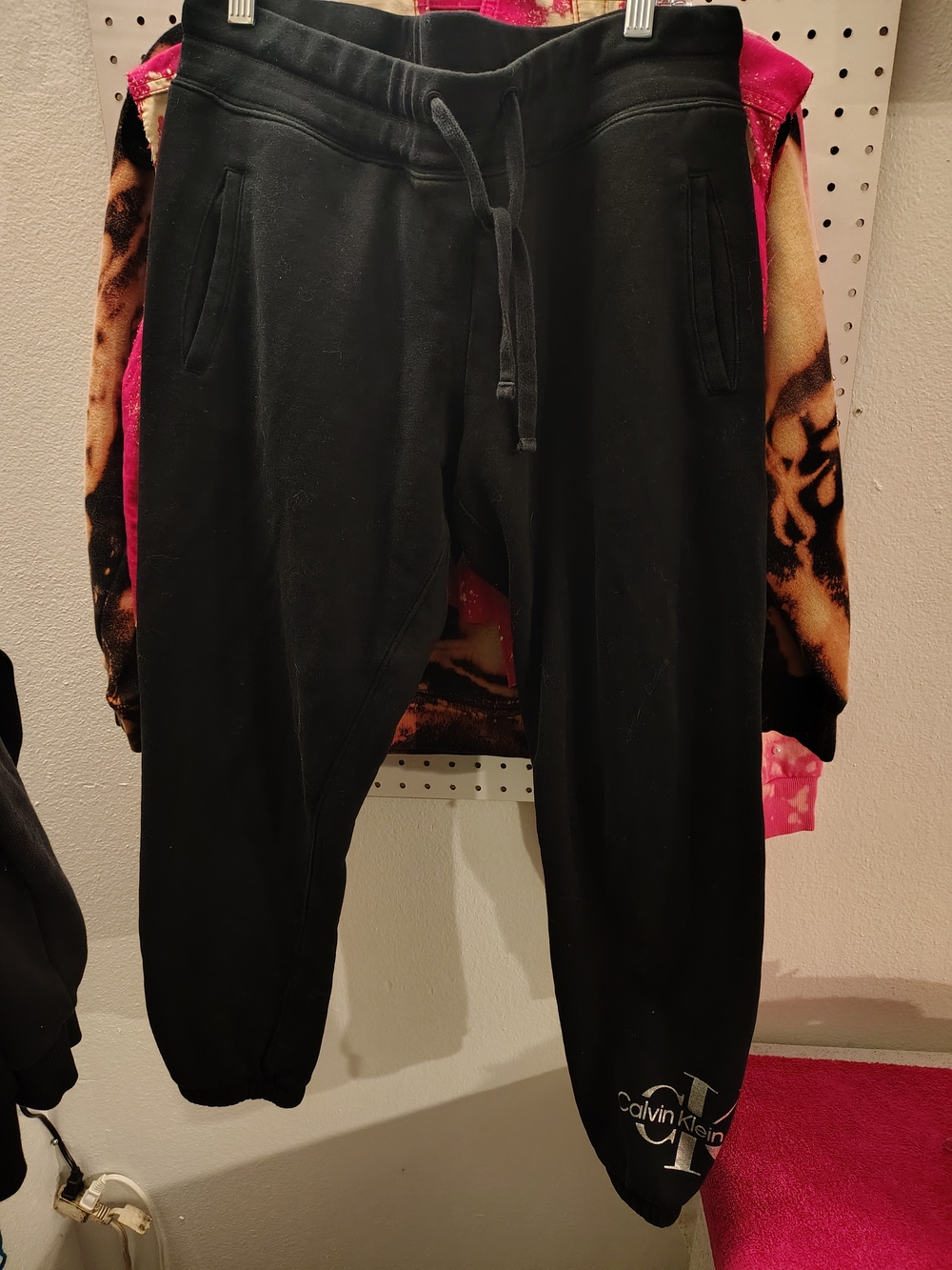 Calvin Klein Men’s Black Drawstring Jogger Pants